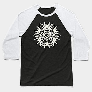 Traditional mandala flower Baseball T-Shirt